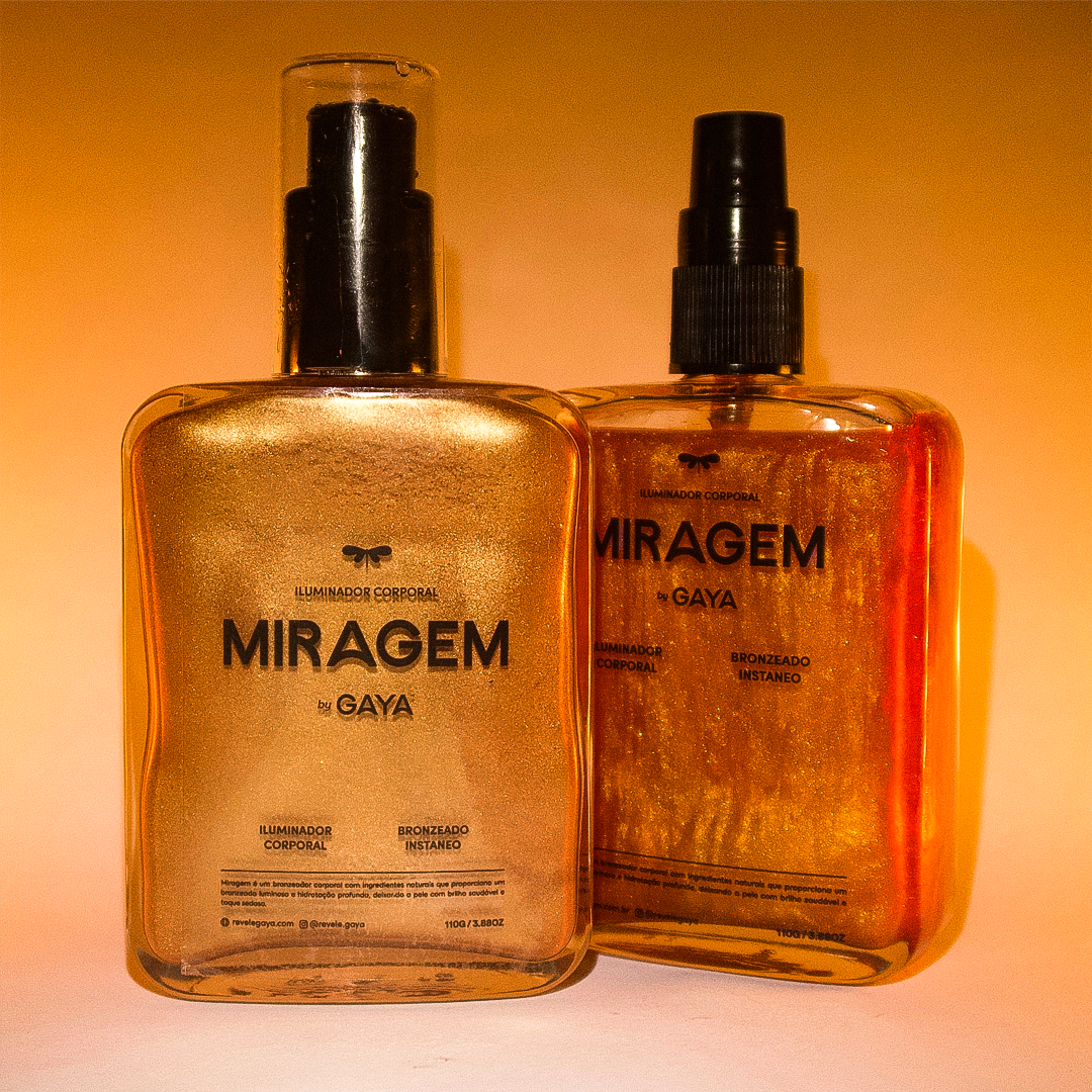 Kit Aura (Miragem iluminador + Miragem óleo bronzeador)